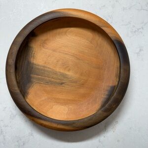 Rustic Wooden Serving Bowl